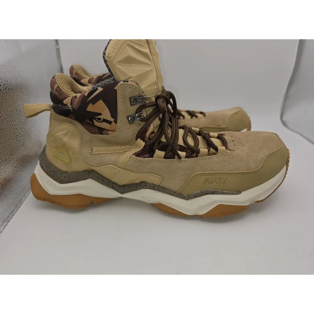Rax Wild Wolf School Hiking Shoes Men Size 12 Tan High Top Lace Up Hiking Boots